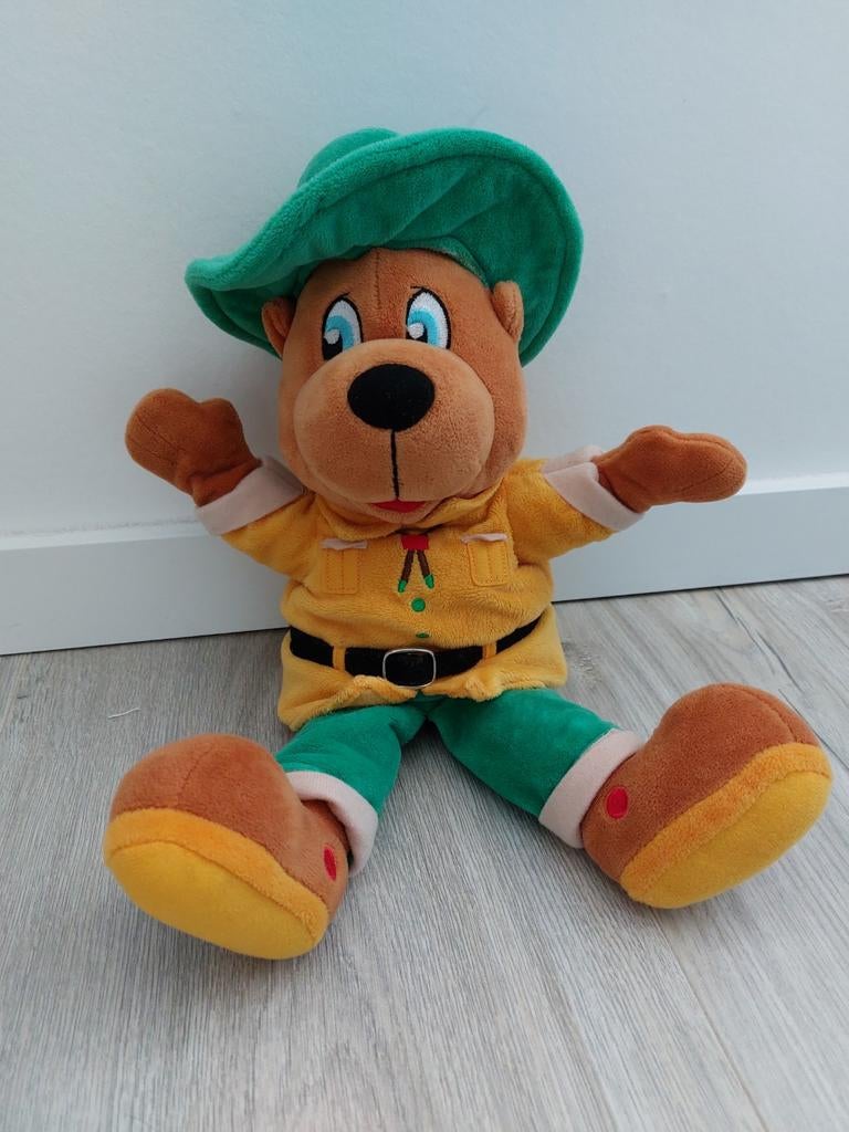 Knuffel handpop Bollo de beer Landal park L1043, Ophalen of Verzenden, Zo goed als nieuw, Beer
