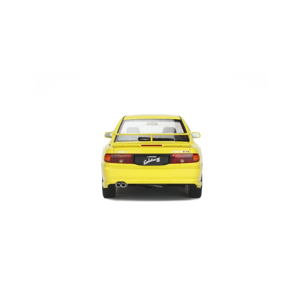 Mitsubishi Lancer EVO III Dandelion Geel 1995, Hobby en Vrije tijd, Modelauto's | 1:18, Ophalen of Verzenden, Nieuw, Auto, OttOMobile