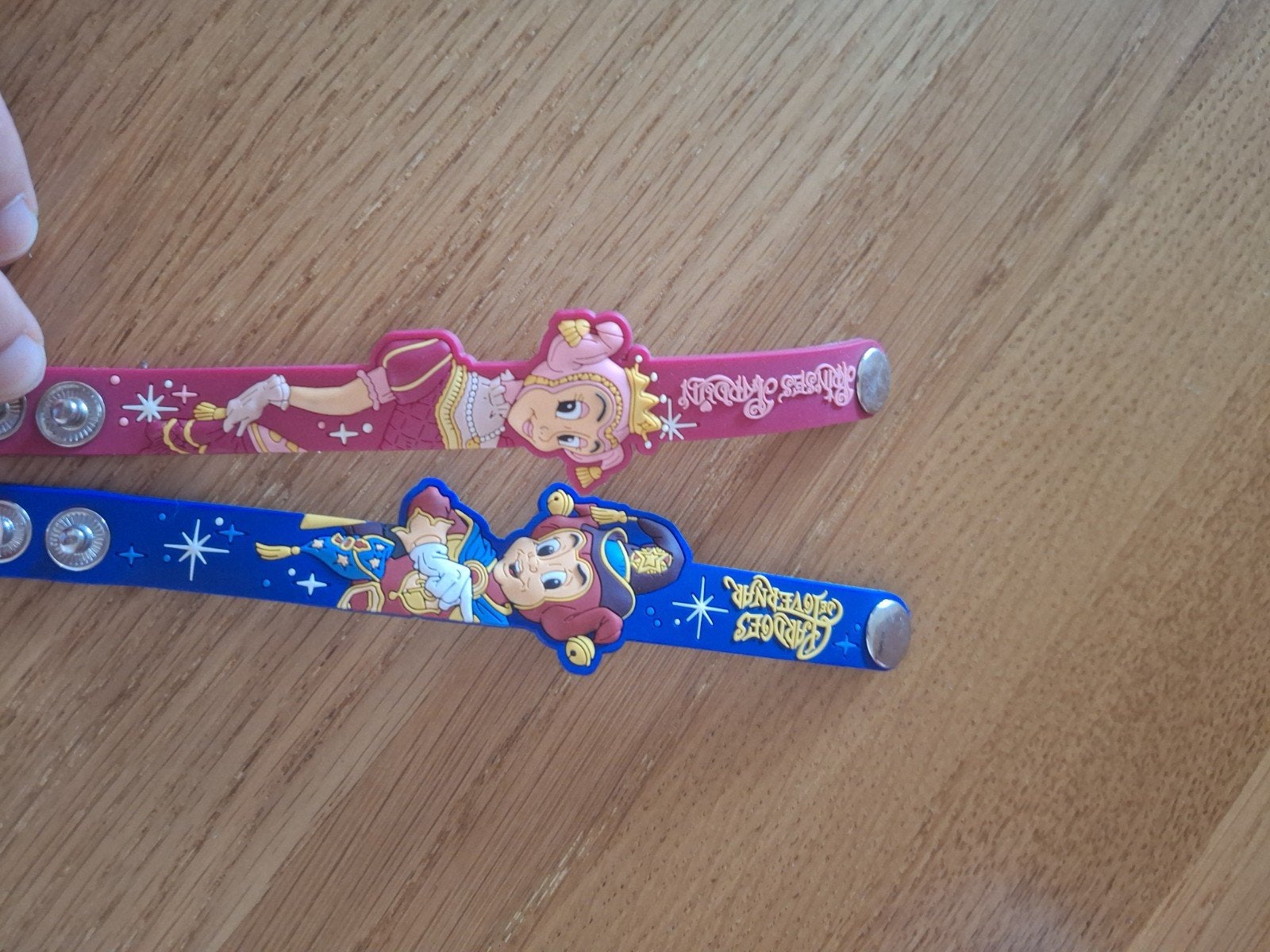 2 Efteling armbandjes: Prinses en nar, Ophalen