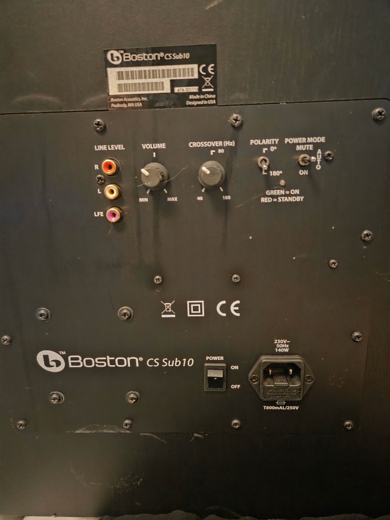 Boston CS Sub10 II Actieve Subwoofer, Subwoofer, 60 tot 120 watt, Ophalen, Overige merken