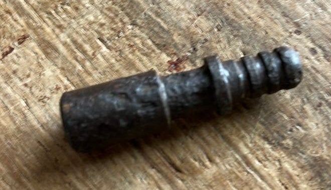 Stengun grendel knop WW2 Bodemvondst, Ophalen of Verzenden, Landmacht, Duitsland, Hulzen of Bodemvondsten