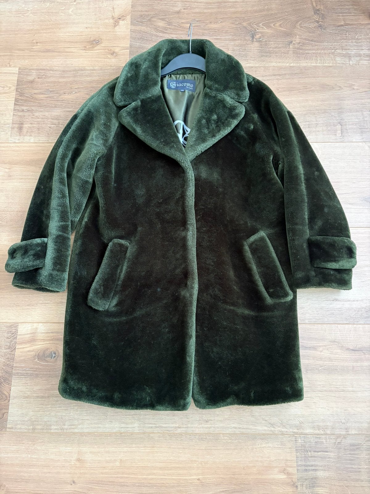 faux fur jas maat S, Ophalen of Verzenden, Gedragen, Maat 36 (S), Groen