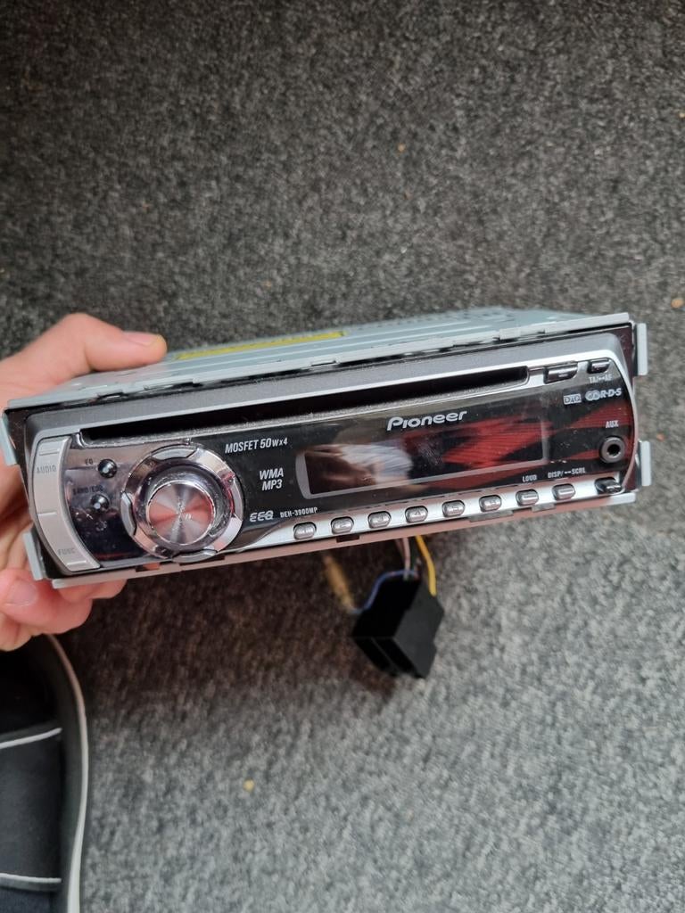 Pioneer DEH-3900MP Autoradio met CD/MP3/WMA, Ophalen of Verzenden, Gebruikt