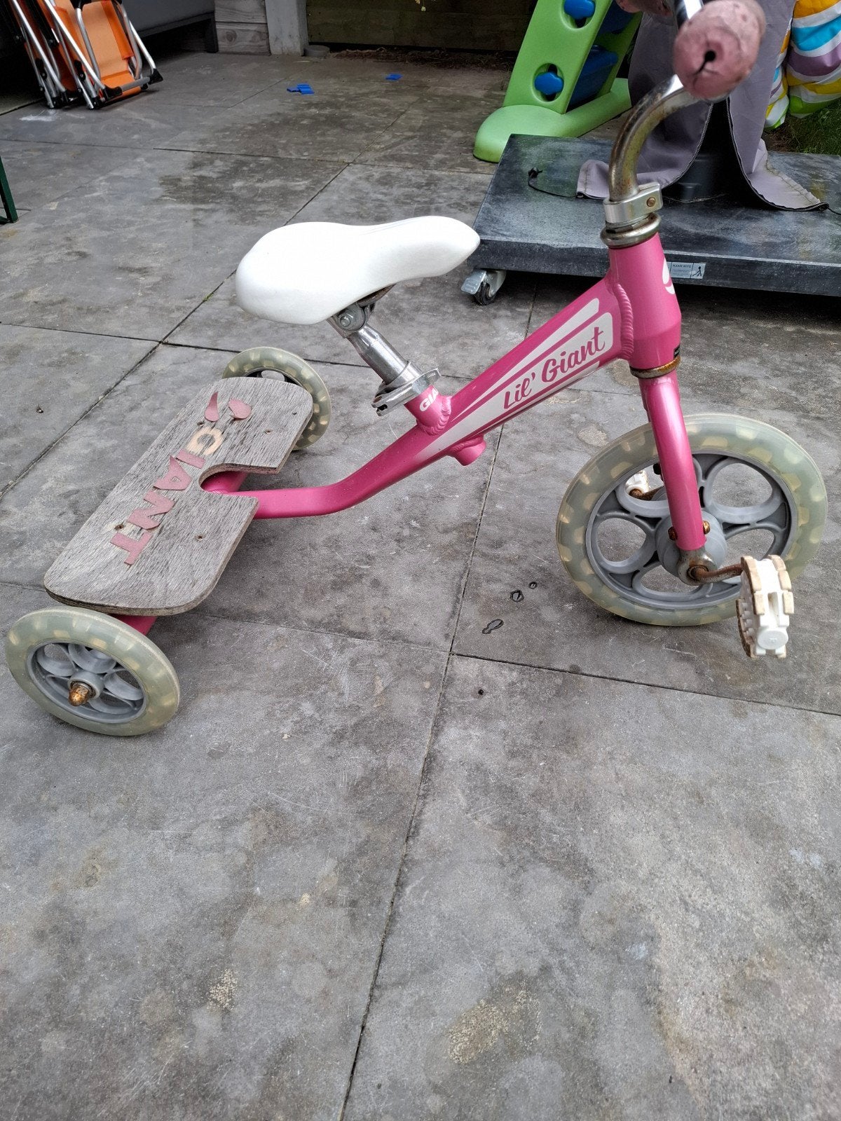 Stoere Giant driewieler - roze, Ophalen, Gebruikt, Terugtraprem, Giant