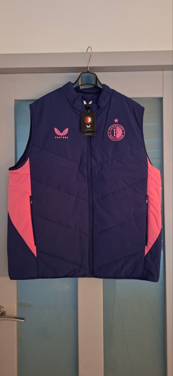 Feyenoord kleding, Kleding | Heren, Bodywarmers, Maat 52/54 (L), Nieuw, Ophalen of Verzenden, Blauw