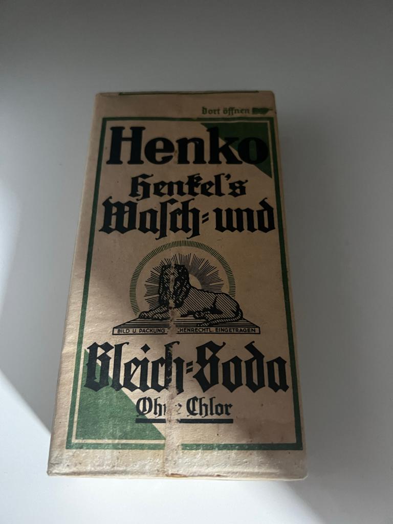 Vintage Henko Henkel's Wasch- und Bleich-Soda (zonder chloor, Ophalen of Verzenden, Landmacht, Duitsland