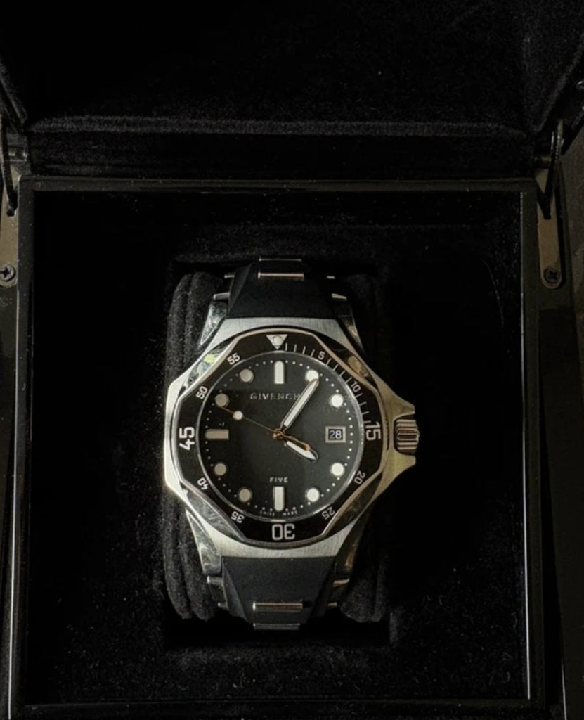 Givenchy G Shark horloge mannen, Overige merken, Gebruikt, Polshorloge, Overige materialen