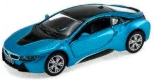 BMW i8 Coupe 2018 - Blauw - 1:24, Ophalen of Verzenden, Nieuw, Auto's