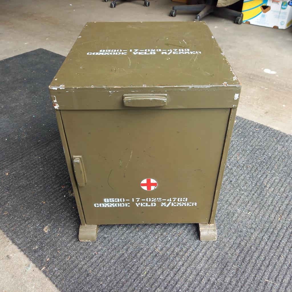 Veldtoilet hout ex Leger, Verzamelen, Militaria | Algemeen, Ophalen, Landmacht, Nederland