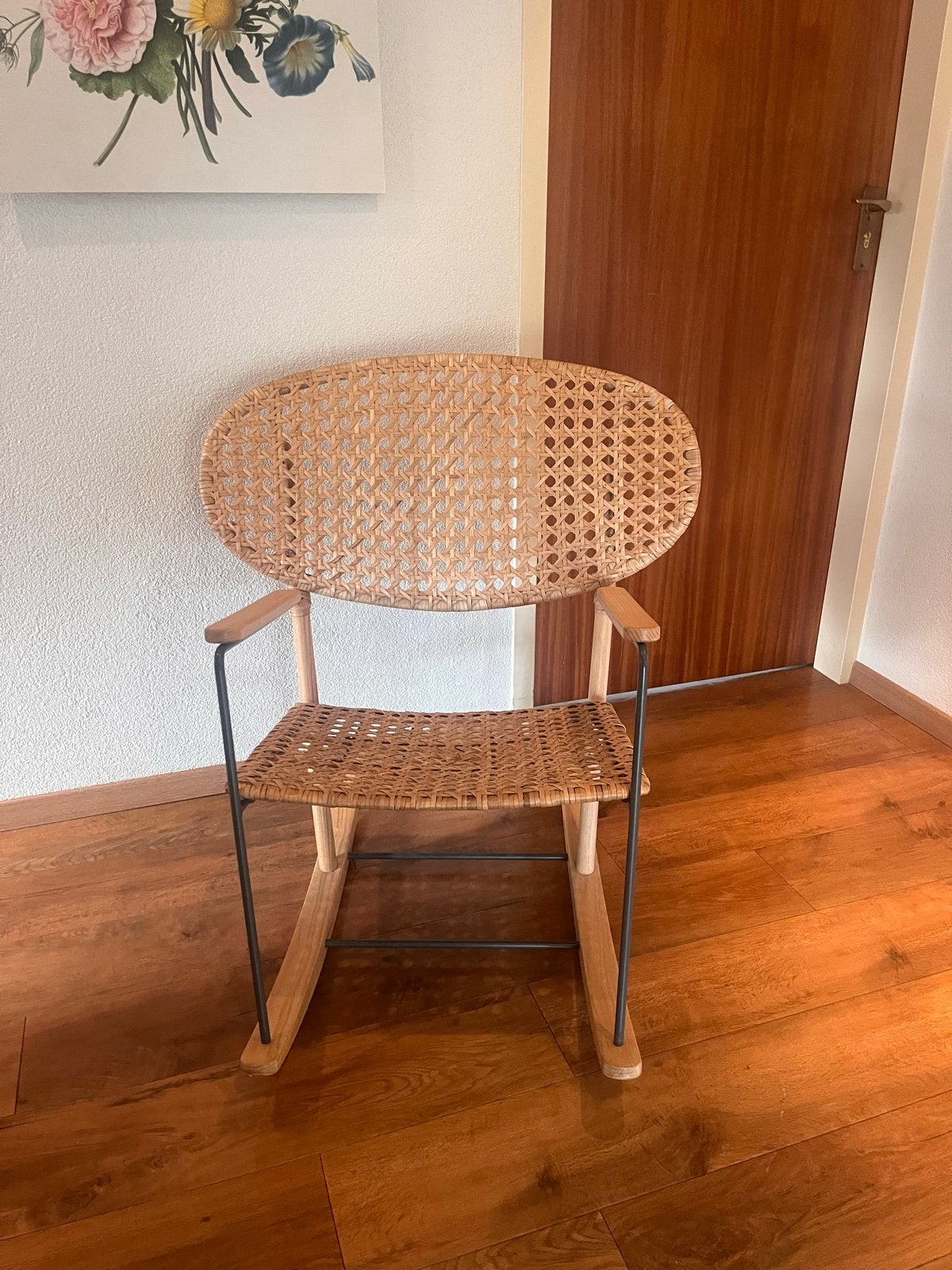 IKEA Rotan Schommelstoel, Ophalen, Gebruikt, Bruin, Riet of Rotan