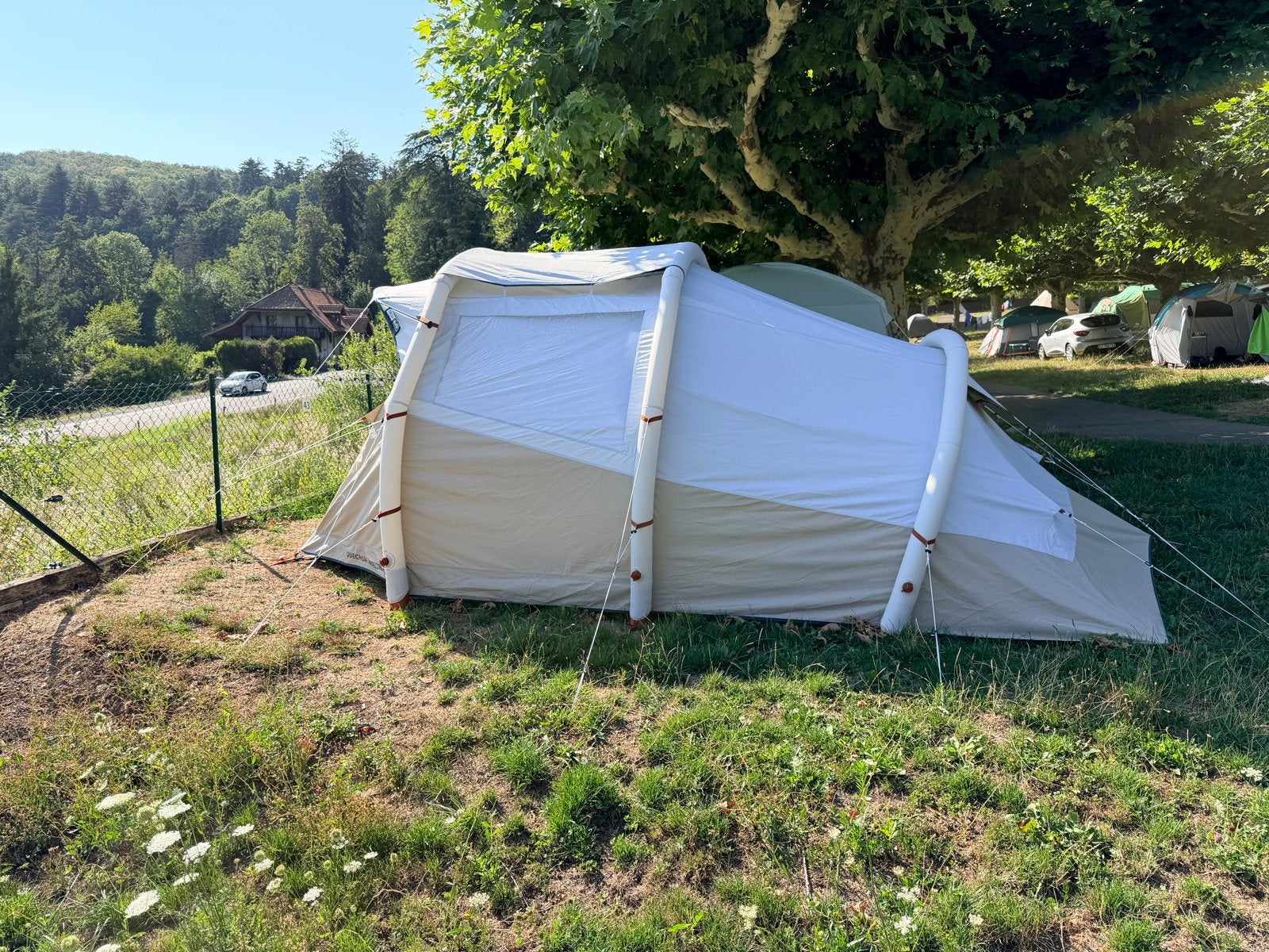 QUECHUA Opblaasbare Tent 4P Air Seconds 4.1 + Tarp, Ophalen, Nieuw, Tot en met 4