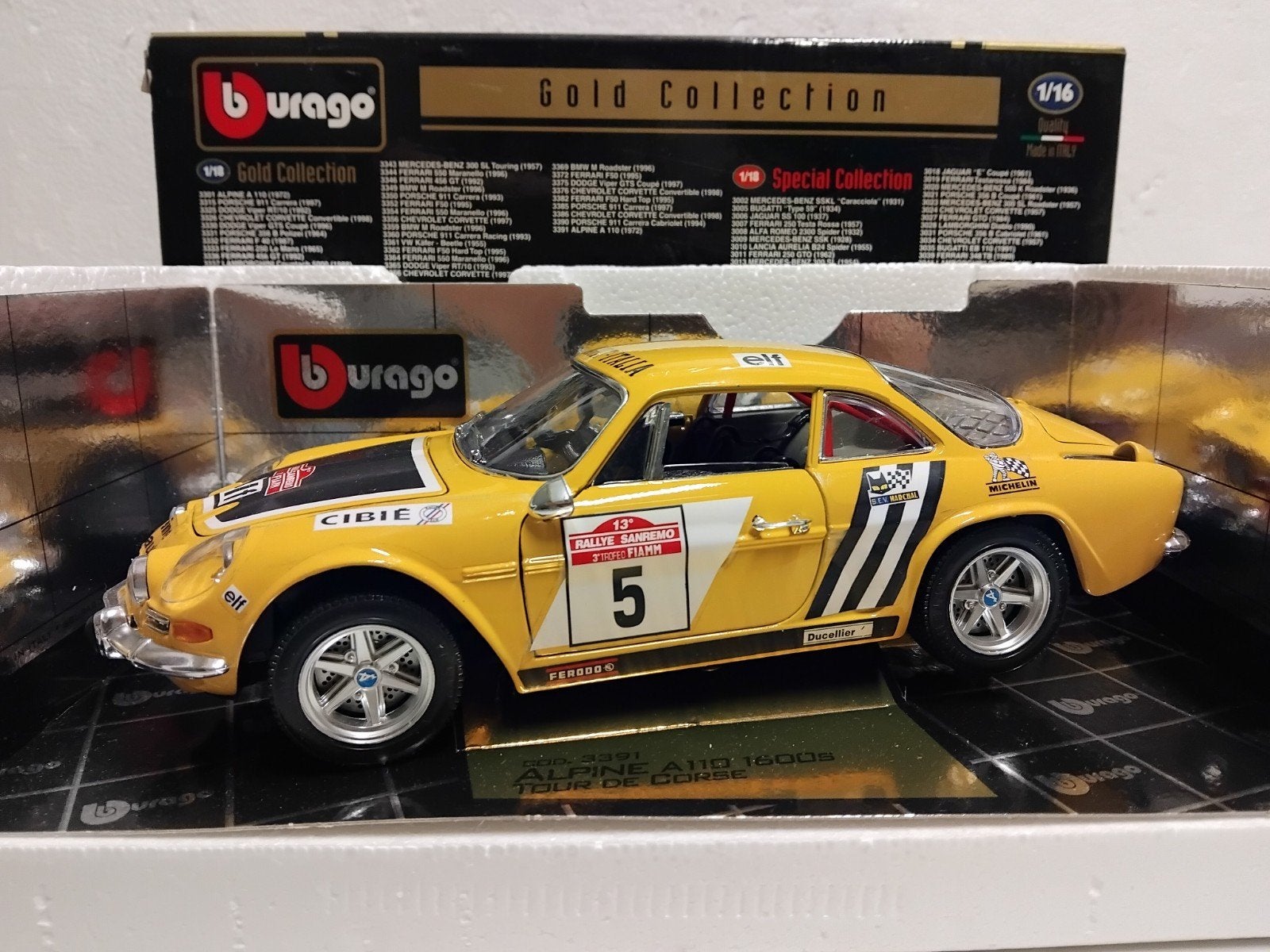 Renault A110 Alpine 1600 S Tour D Corse Bburago  1:18 KRD, Ophalen of Verzenden, Zo goed als nieuw, Auto, Overige merken