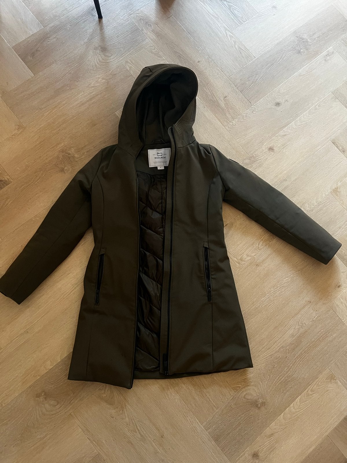 Woolrich damesjas, maat S, zo goed als nieuw, Ophalen of Verzenden, Zo goed als nieuw, Maat 36 (S), Groen