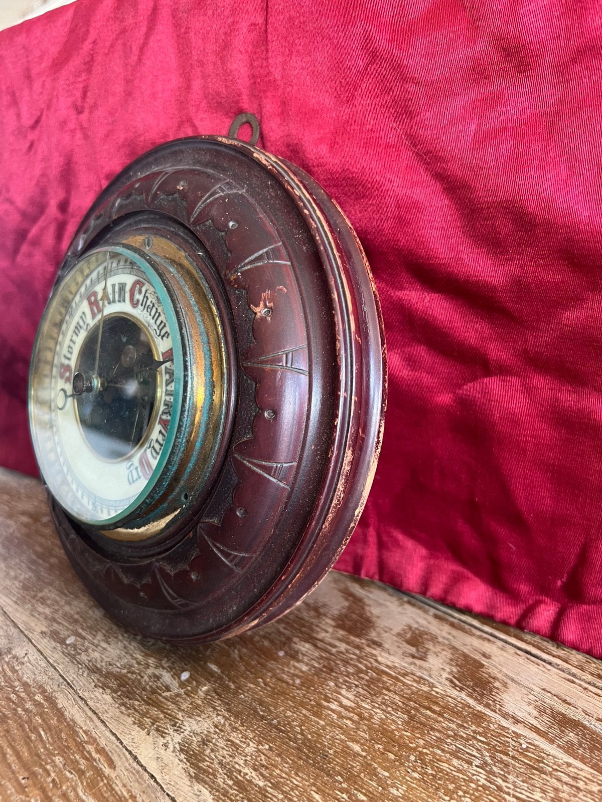 Antiek Aneroid Barometer, Ophalen of Verzenden, Niet werkend