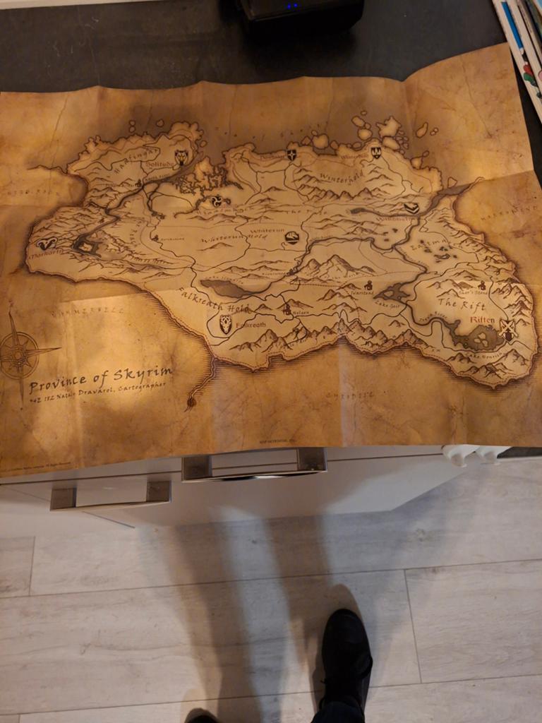Orginele map van Skyrim, Spelcomputers en Games, Online, Vanaf 18 jaar, 1 speler, Ophalen of Verzenden