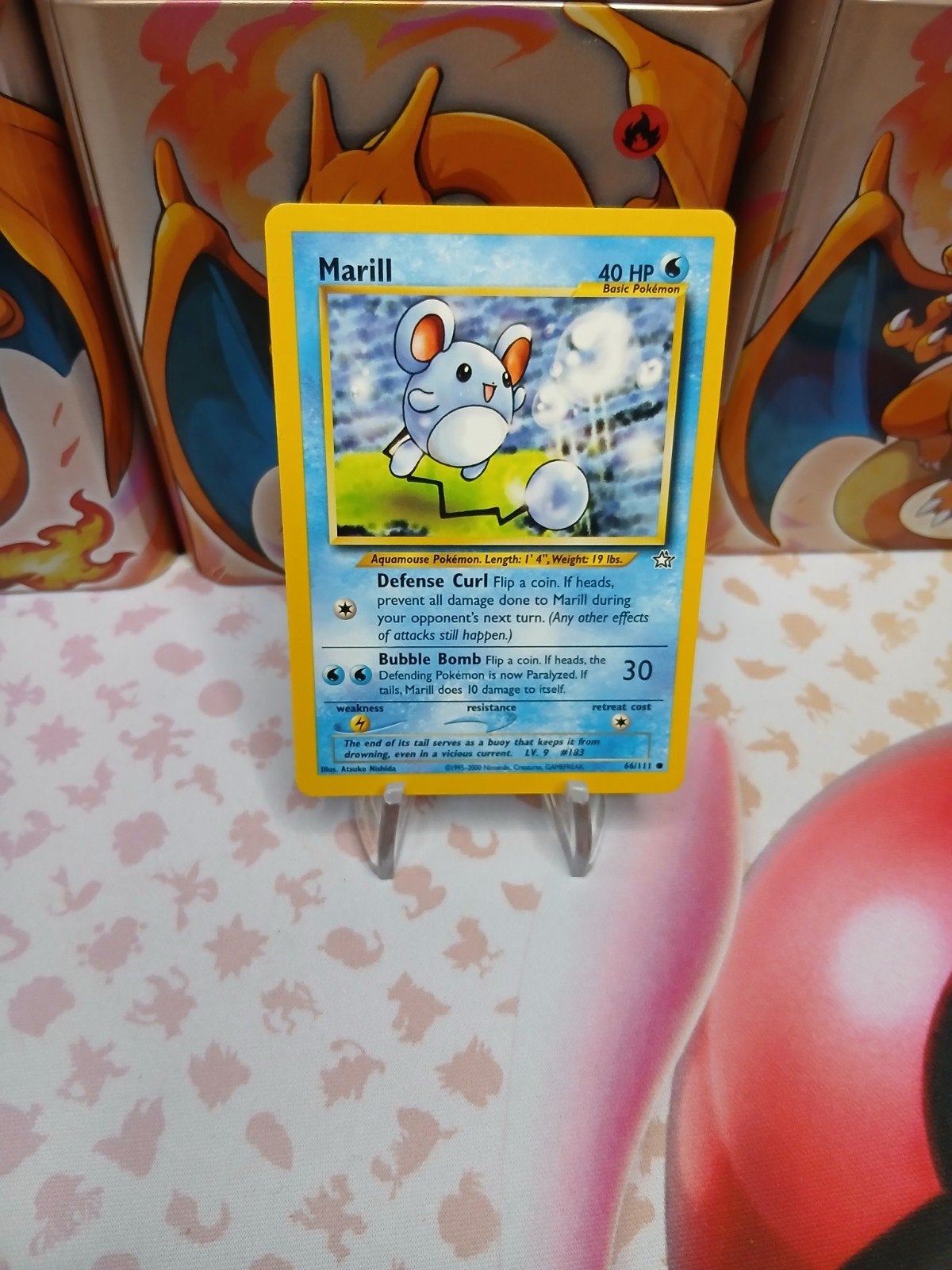 Marill (Neo Genesis) - lokemon kaart, Ophalen of Verzenden, Gebruikt, Losse kaart