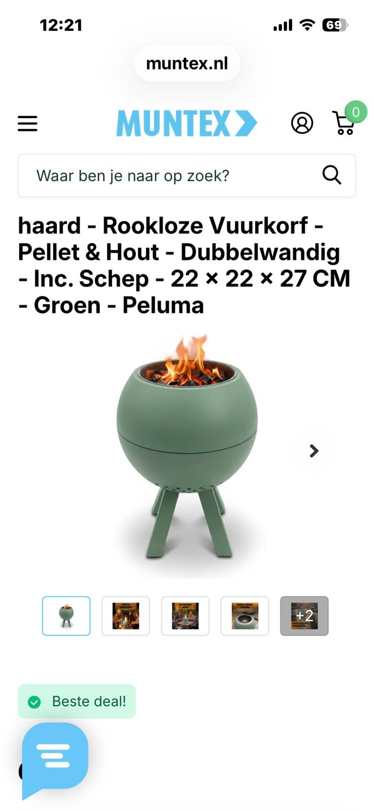 Tafelhaard Peluma ( 1x gebruikt), Ophalen