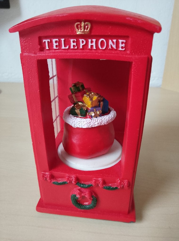 Telefooncel kerst, Ophalen of Verzenden, Zo goed als nieuw