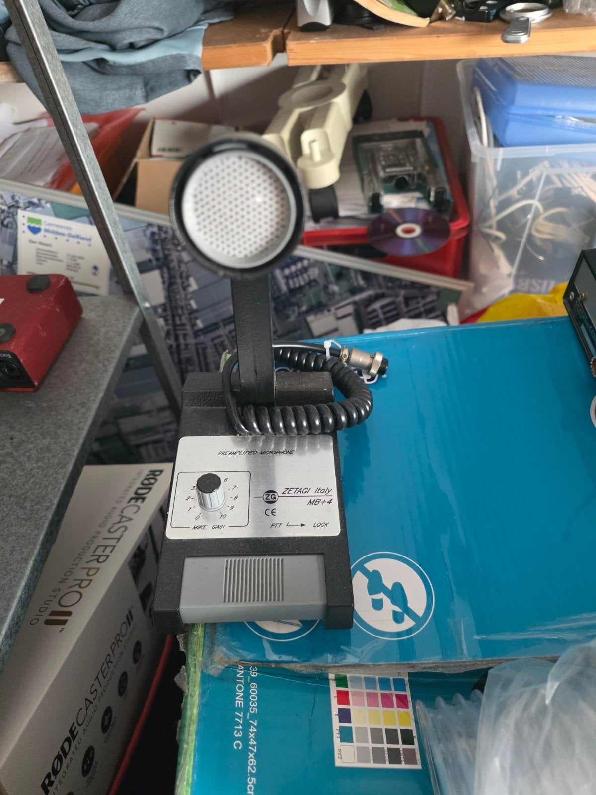 ZETAGI Italy MB+4 Voorversterkte Microfoon, Verzenden, Gebruikt, Overige typen