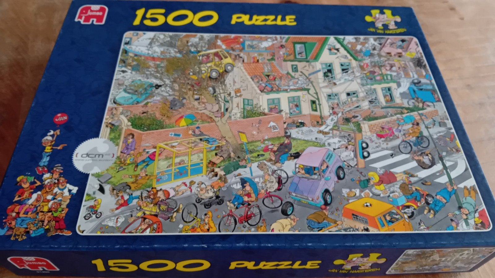 De Storm 1500 stukjes Jan van Haasteren, Hobby en Vrije tijd, Ophalen of Verzenden, 500 t/m 1500 stukjes, Zo goed als nieuw, Legpuzzel