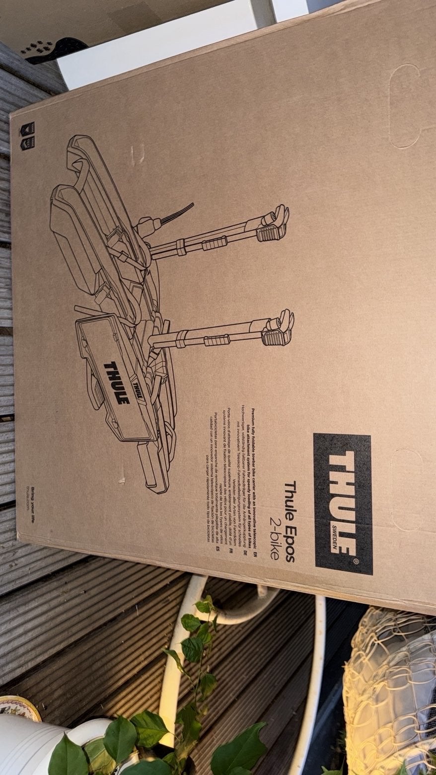 Thule Epos 2-bike trekhaakdrager - Nieuw in doos, Ophalen of Verzenden, 2 fietsen, Trekhaakdrager, Brede banden
