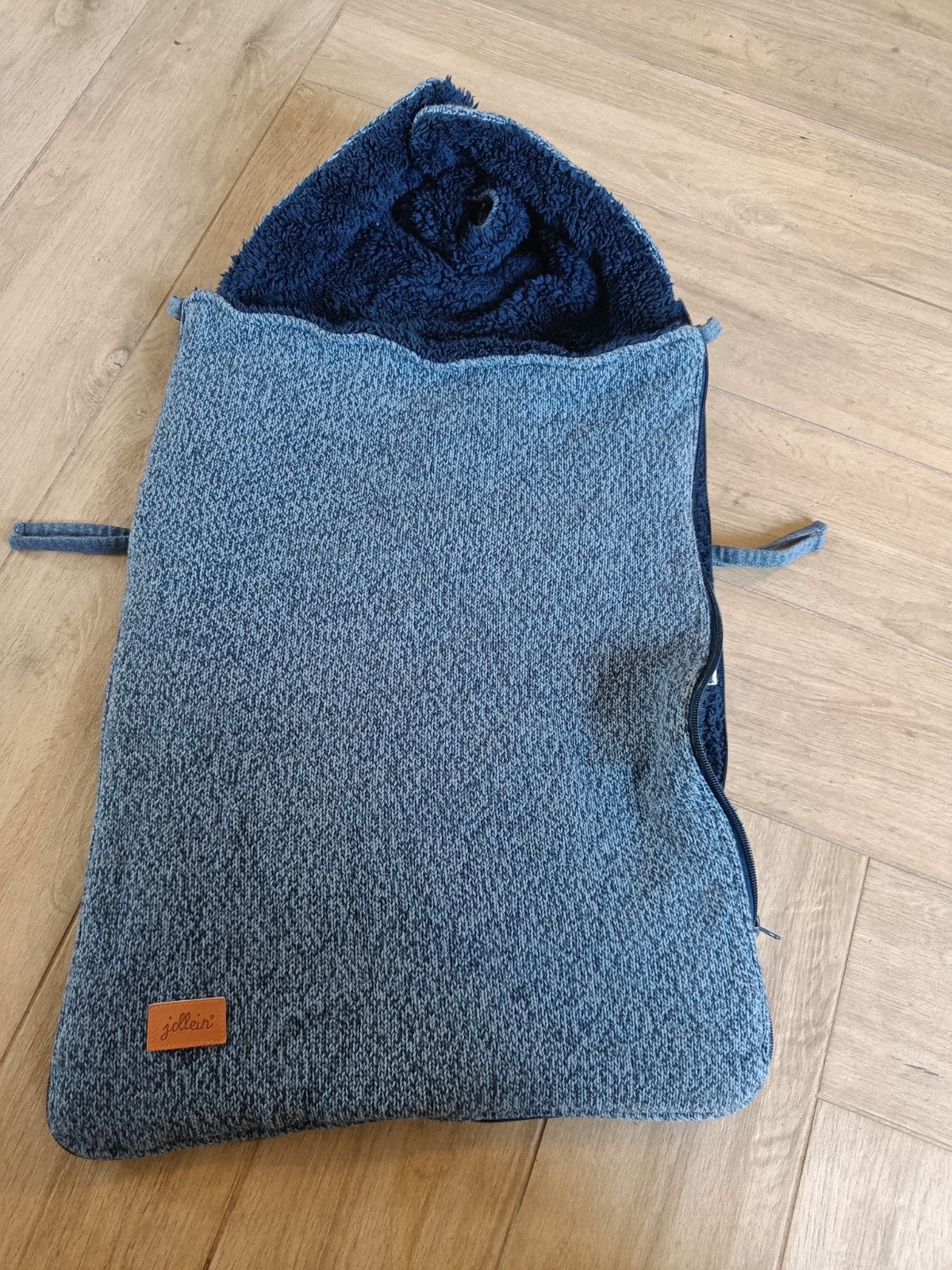 Jollein voetenzak/wikkeldeken blauw, Ophalen, Jollein, Zo goed als nieuw, Voetenzak