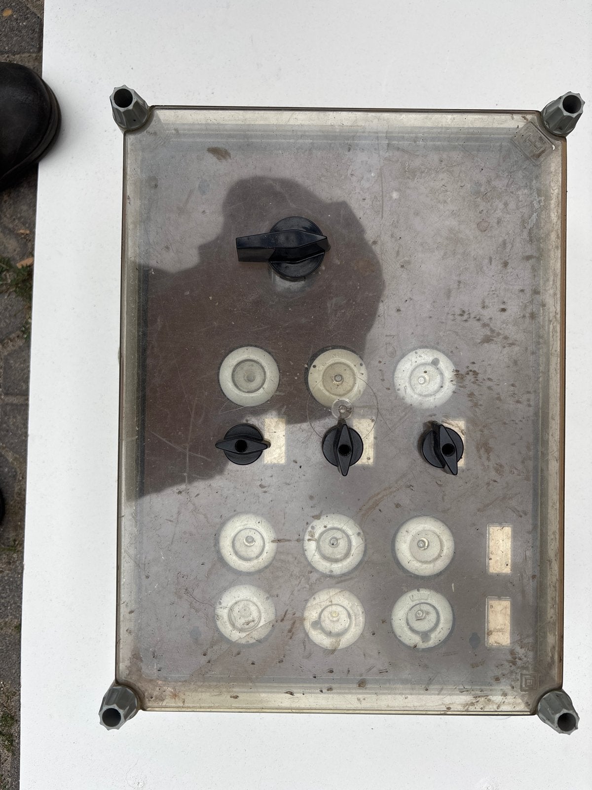 Oude zekeringkast met draaischakelaars, Ophalen of Verzenden, Gebruikt, Overige merken, Overige typen