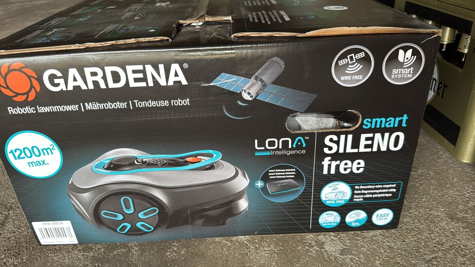 Gardena Smart Sileno Free robotmaaier - Nieuw in doos, Ophalen of Verzenden, Nieuw, Meer dan 25 cm, Bestuurbaar via app