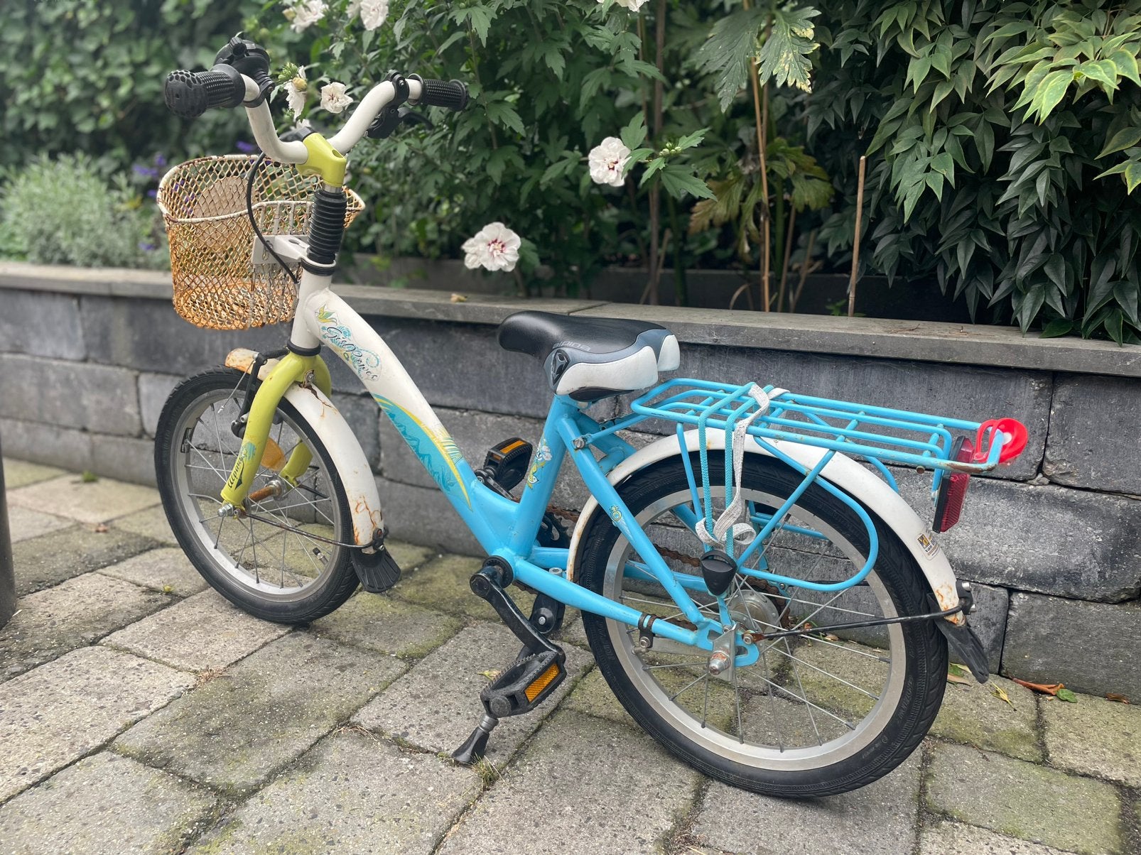 Alpina girlpower meisjesfiets/kinderfiets 16 inch opknapper, Fietsen en Brommers, Fietsen | Meisjes, Ophalen, Terugtraprem, Gebruikt