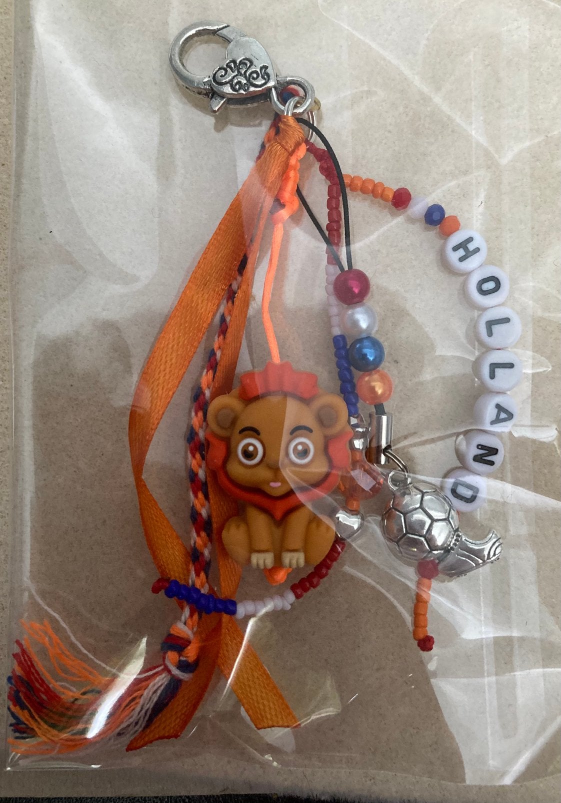 Oranje Tassenhanger/sleutelhanger, Ophalen of Verzenden, Nieuw, Sport