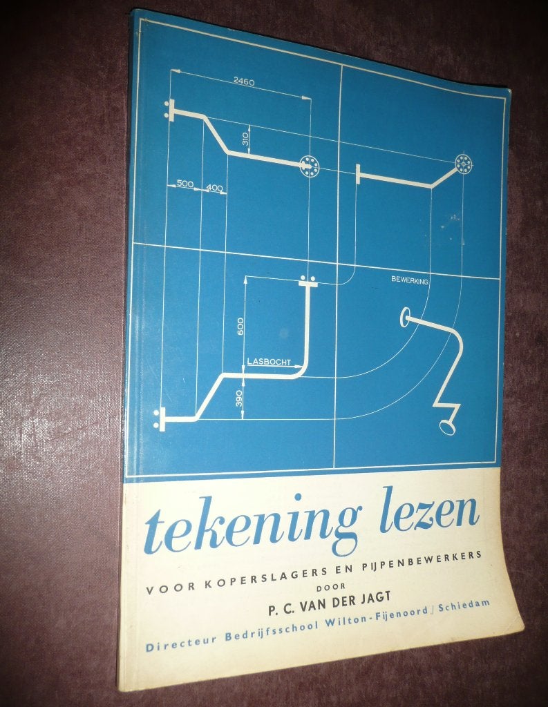 tekeningen lezen voor koperslagers pijpenbewerkers v/d Jagt, Boeken, Techniek, Ophalen of Verzenden, Zo goed als nieuw, Metaaltechniek