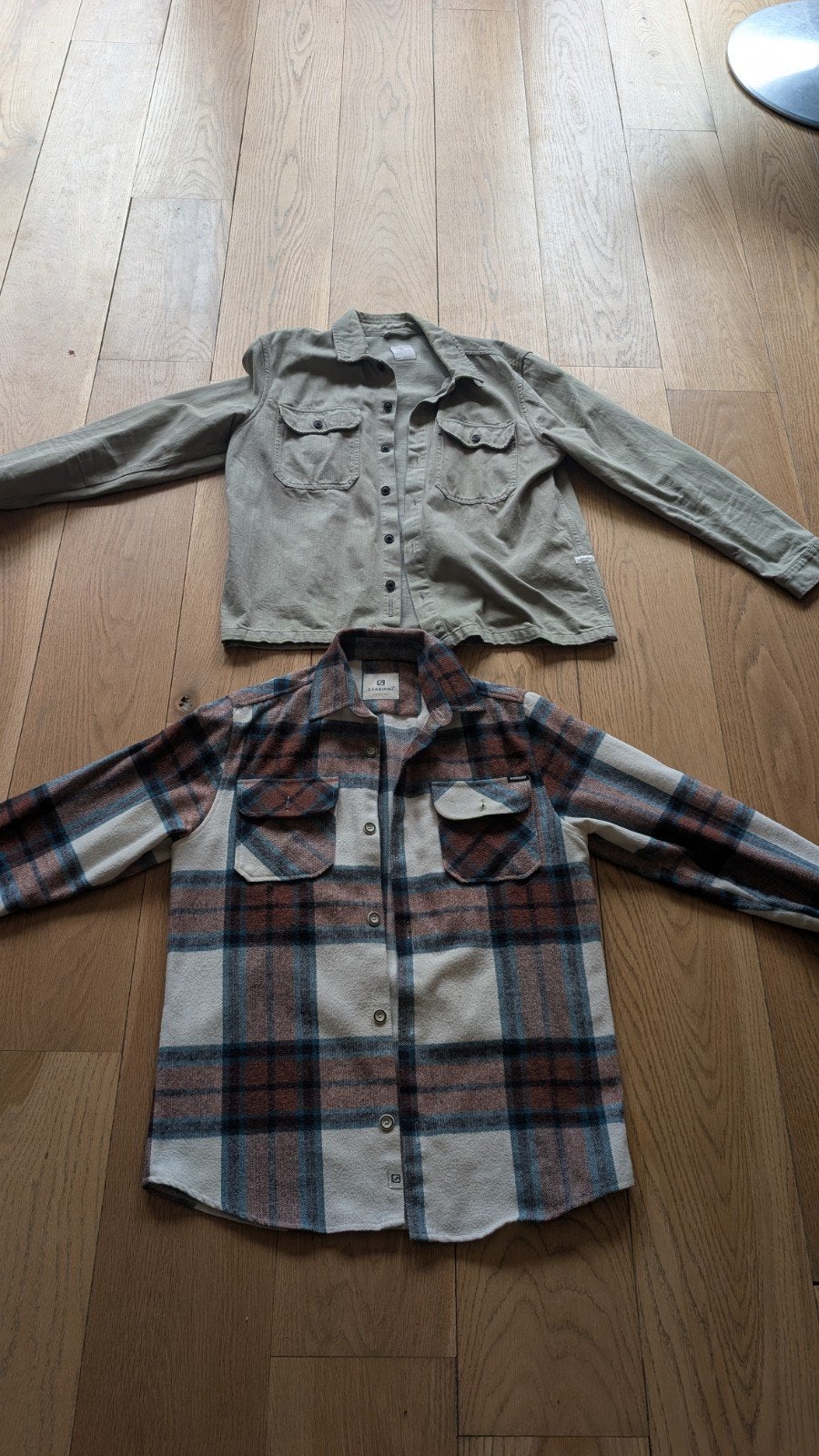 2 heren dikke overhemden  Lost Minds (L) en Gabbiano (M), Lost Minds, Ophalen of Verzenden, Halswijdte 41/42 (L), Gedragen
