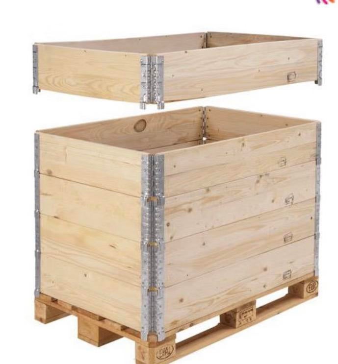 Opzetranden euro pallets 120x80, Ophalen, Minder dan 30 cm, Zo goed als nieuw, Rechthoekig