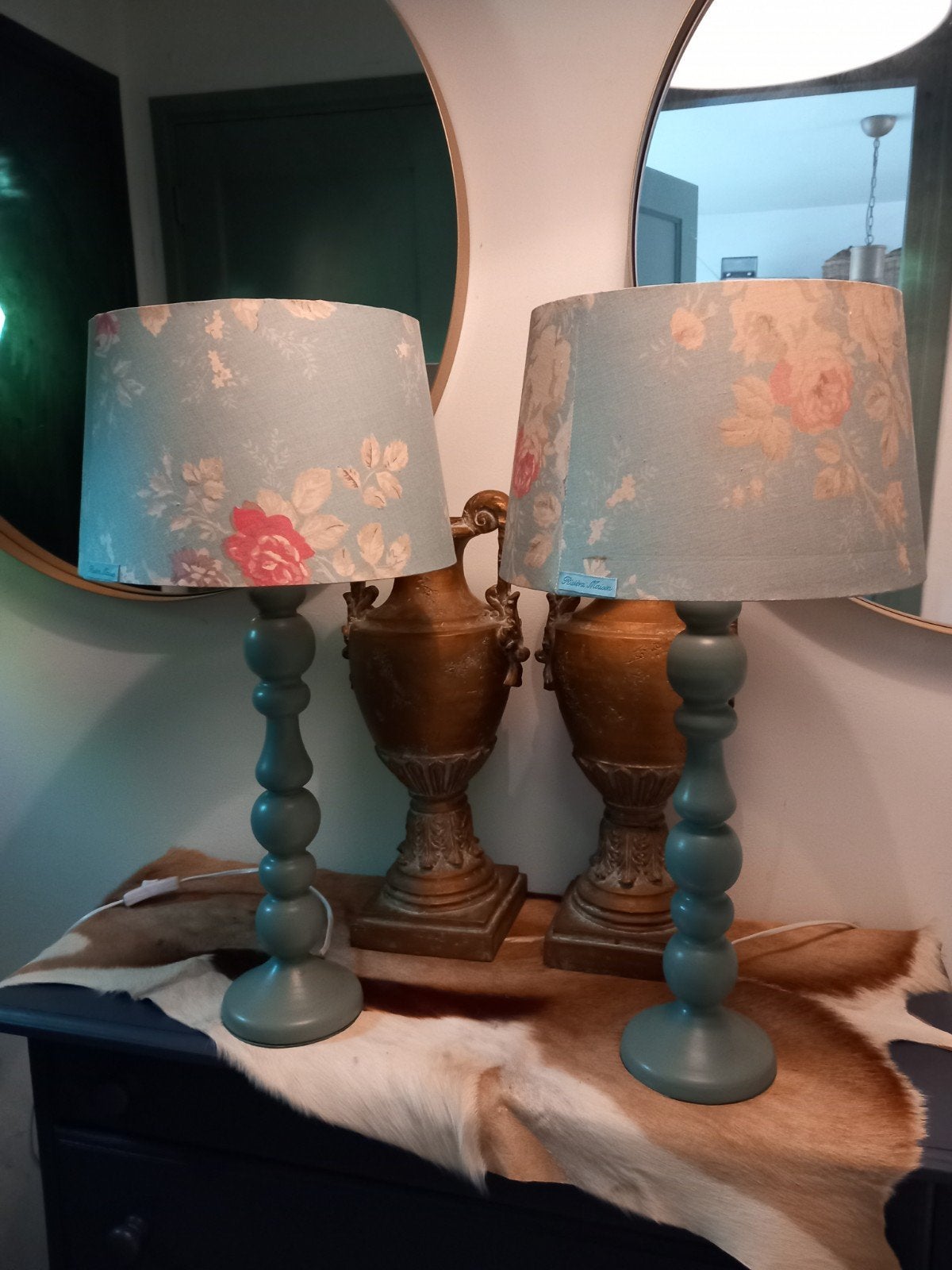 2 stuks lampen romantisch Riviera Maison, Ophalen of Verzenden, Zo goed als nieuw
