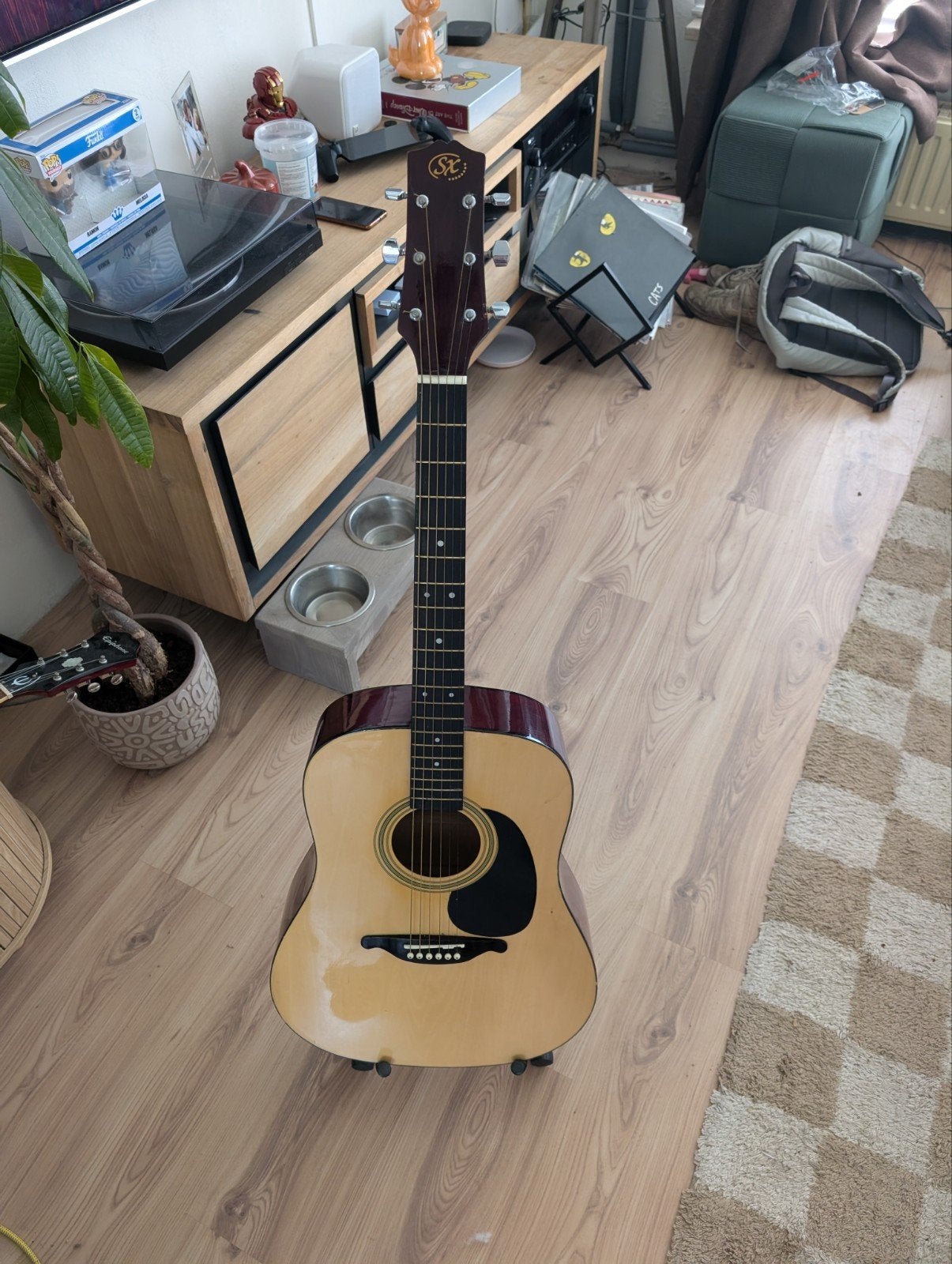 SX Custom Guitars DG-150K-NA Western gitaar (vrij bieden), Muziek en Instrumenten, Ophalen, Gebruikt, Western- of Steelstringgitaar