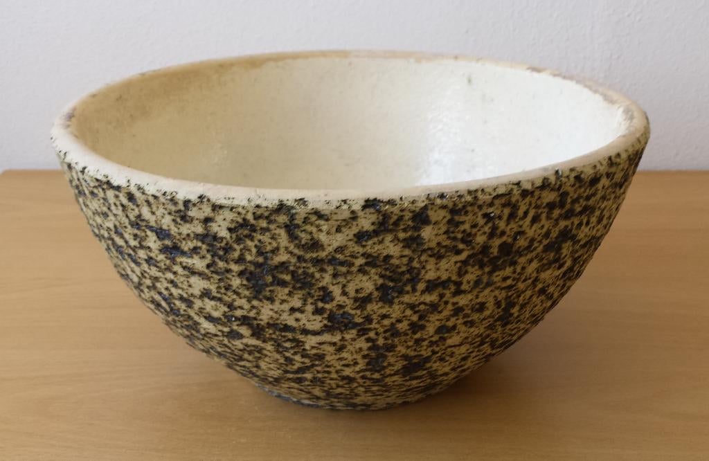 Ronde Berkenbast Bloempot - groot - vintage, Gebruikt, Rond, Ophalen of Verzenden, Balkon