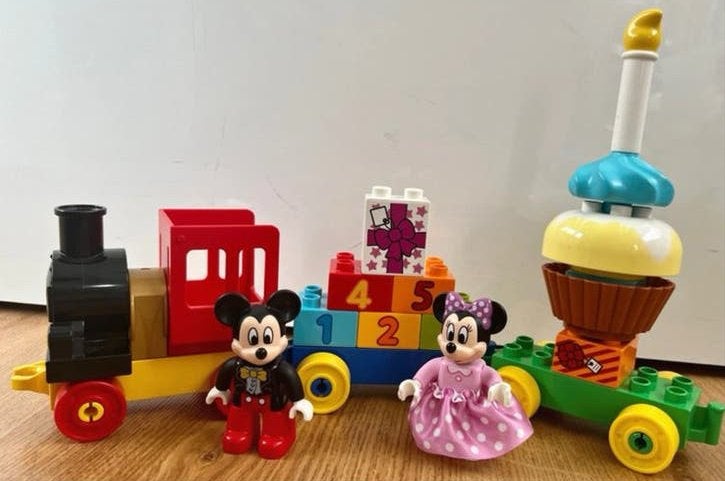 Duplo Mickey en Minnie Verjaardagstrein, Inclusief minifiguren, Gebruikt, Overige thema's, Ophalen of Verzenden