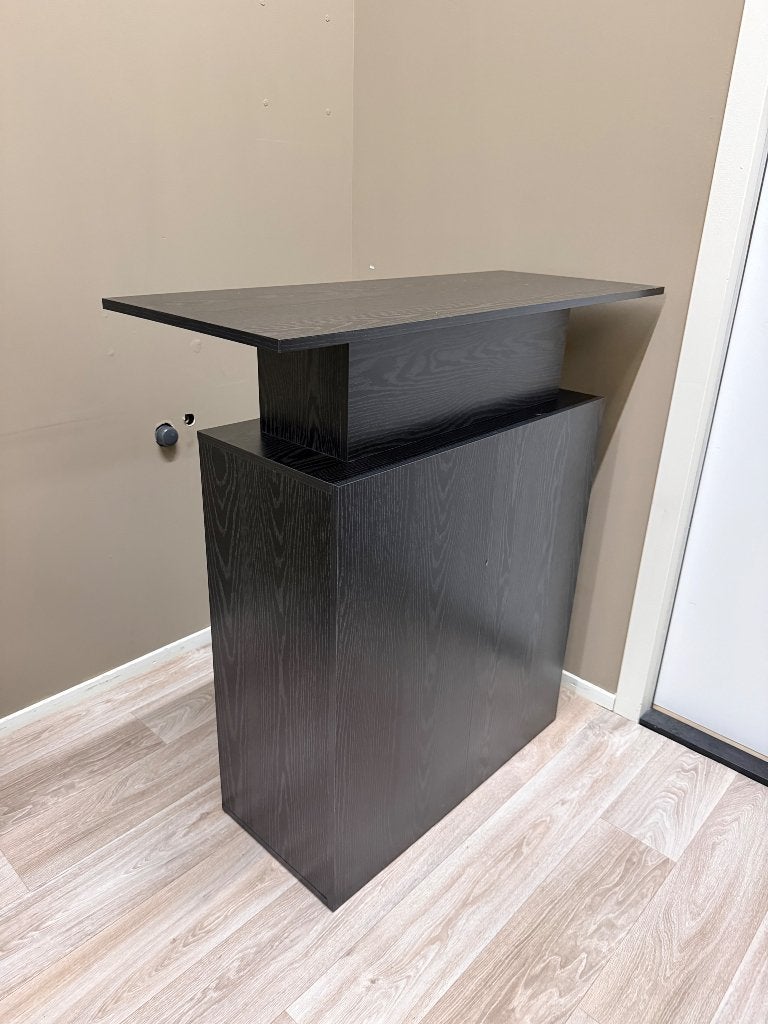 Receptiebalie zwart 100x40x104 cm bewerkt hout, Ophalen, 40 cm, Zo goed als nieuw, Overige materialen