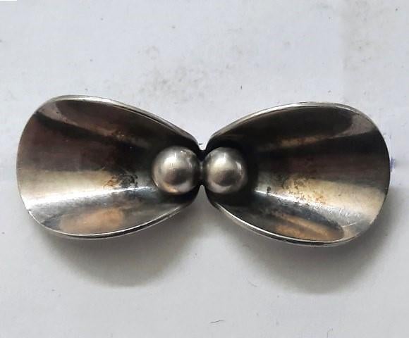 Nils Erik From, DK, broche zilver 925 (6733-2260), Ophalen, Zo goed als nieuw, Zilver, Zilver