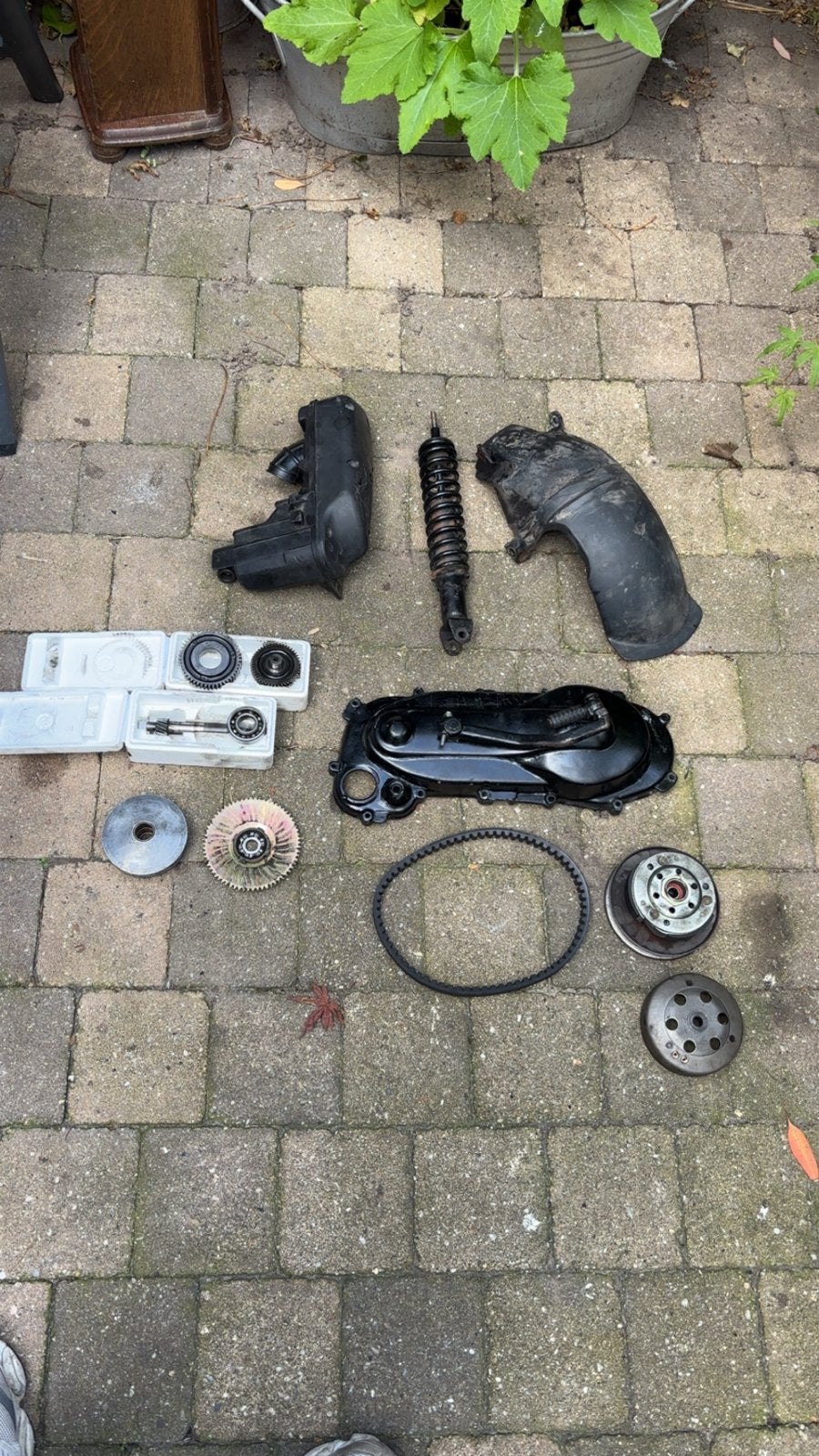Piaggio 2-takt onderdelen: carterkap, koppeling, vario, etc., Ophalen of Verzenden, Gebruikt, Overige typen, Piaggio