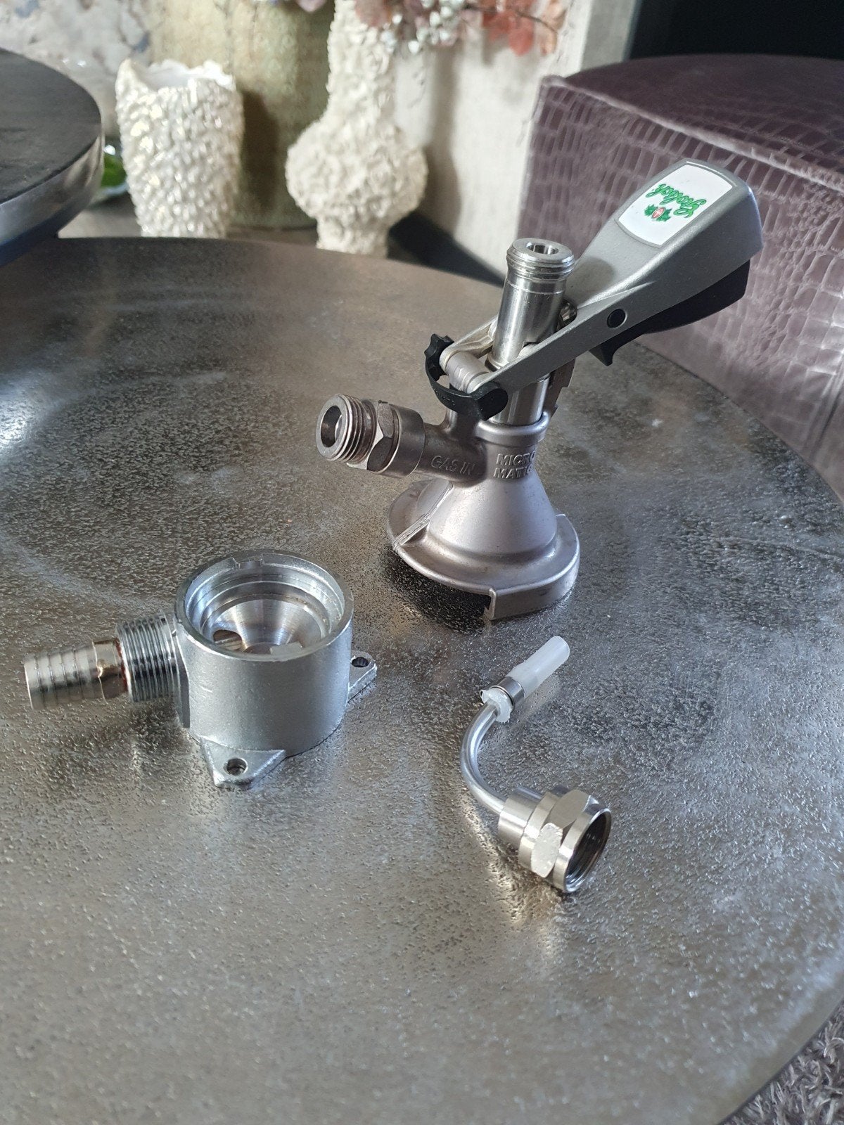 bierfust koppeling grolsch spoelkop heineken biertap, Witgoed en Apparatuur, Ophalen of Verzenden, Overige merken
