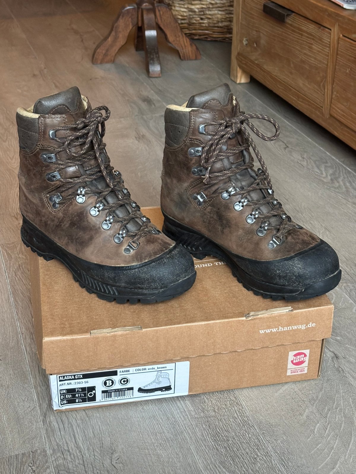 Hanwag wandel/berschoenen Alaska GTX, Sport en Fitness, Bergsport en Wandelen, Ophalen of Verzenden, Zo goed als nieuw, Schoenen