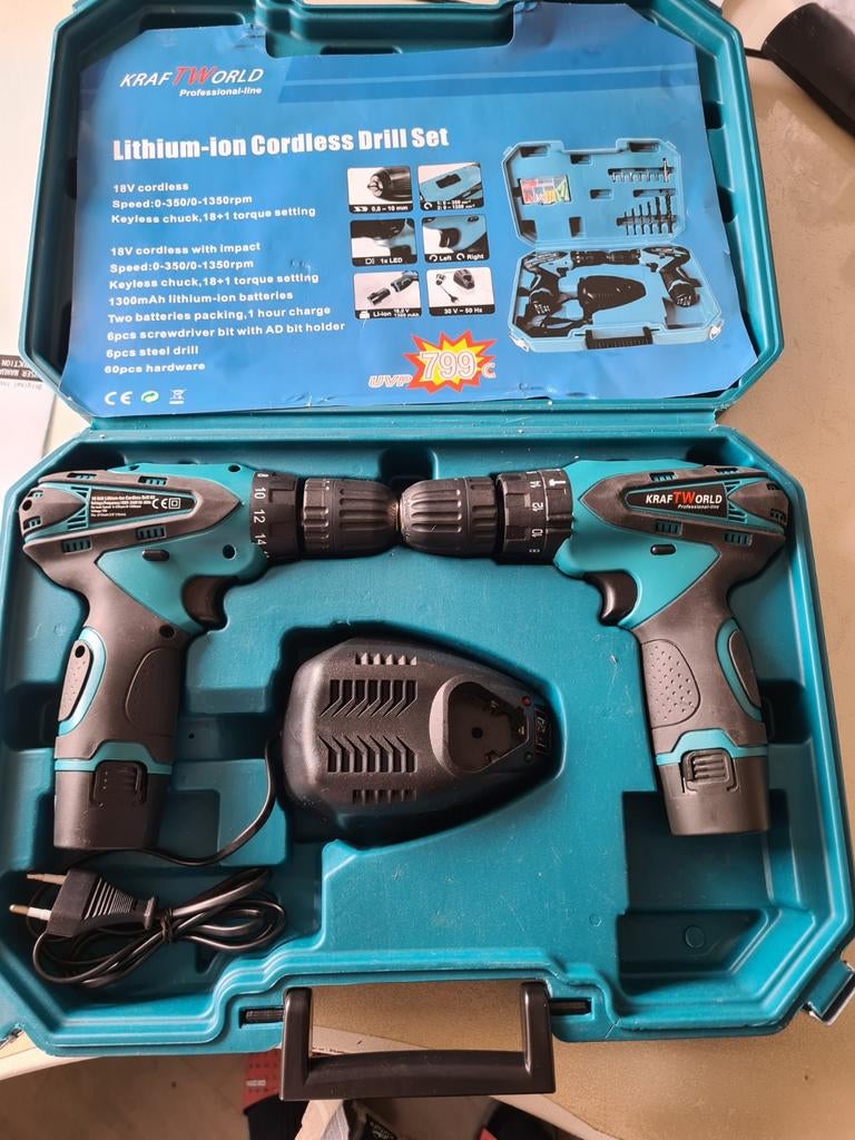 Te koop accuboormachine, Doe-het-zelf en Verbouw, Ophalen of Verzenden, Nieuw, Boor- en Schroefmachine