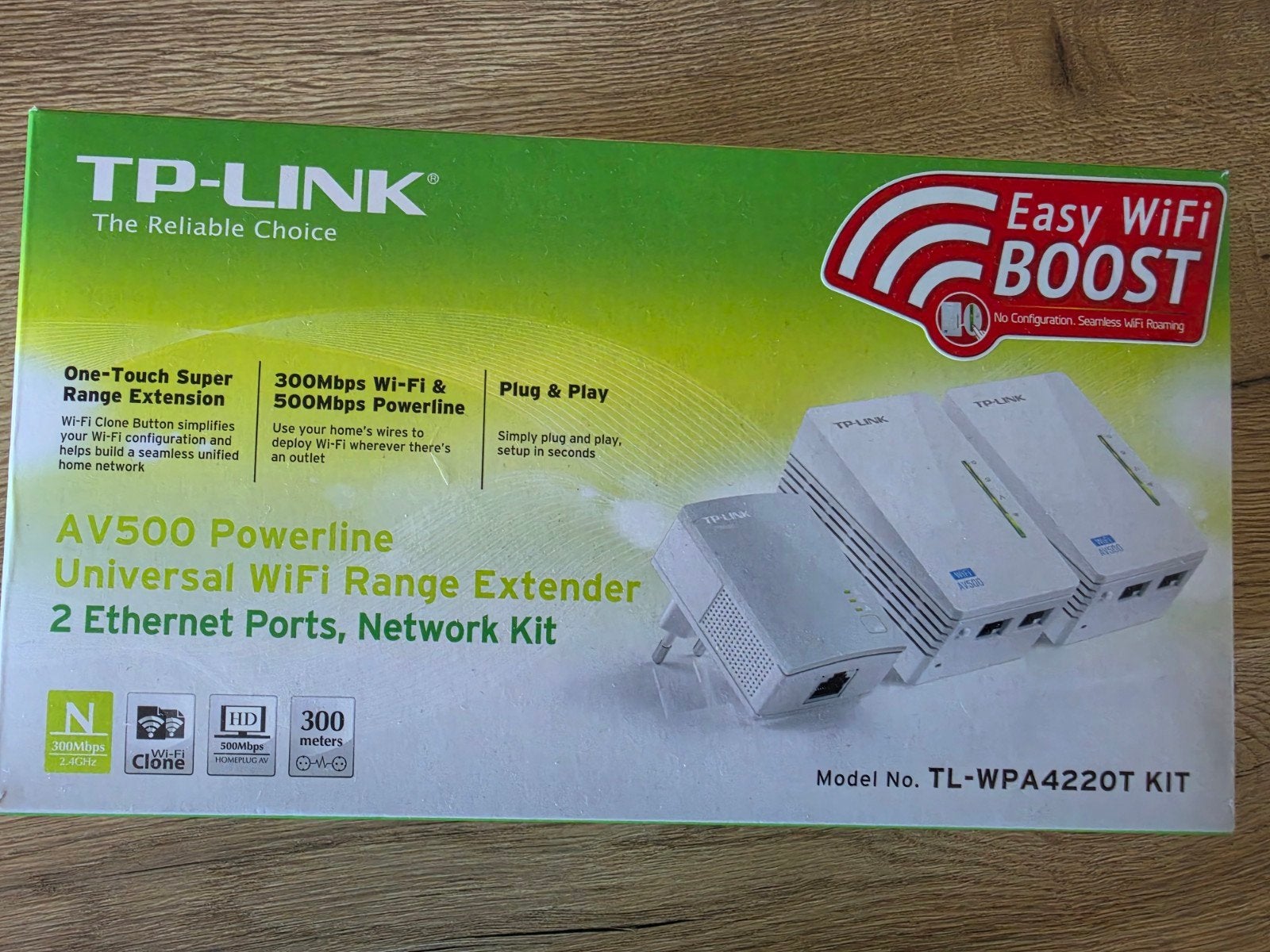 TP-Link AV500 Powerline WiFi Range Extender Kit, Computers en Software, WiFi-versterkers, Zo goed als nieuw, Ophalen of Verzenden
