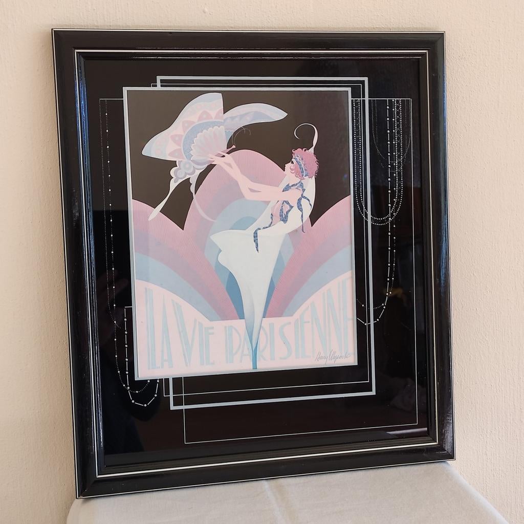 Zeldzame print 'la vie Parisienne' schilder Harry Wysocki, Ophalen of Verzenden