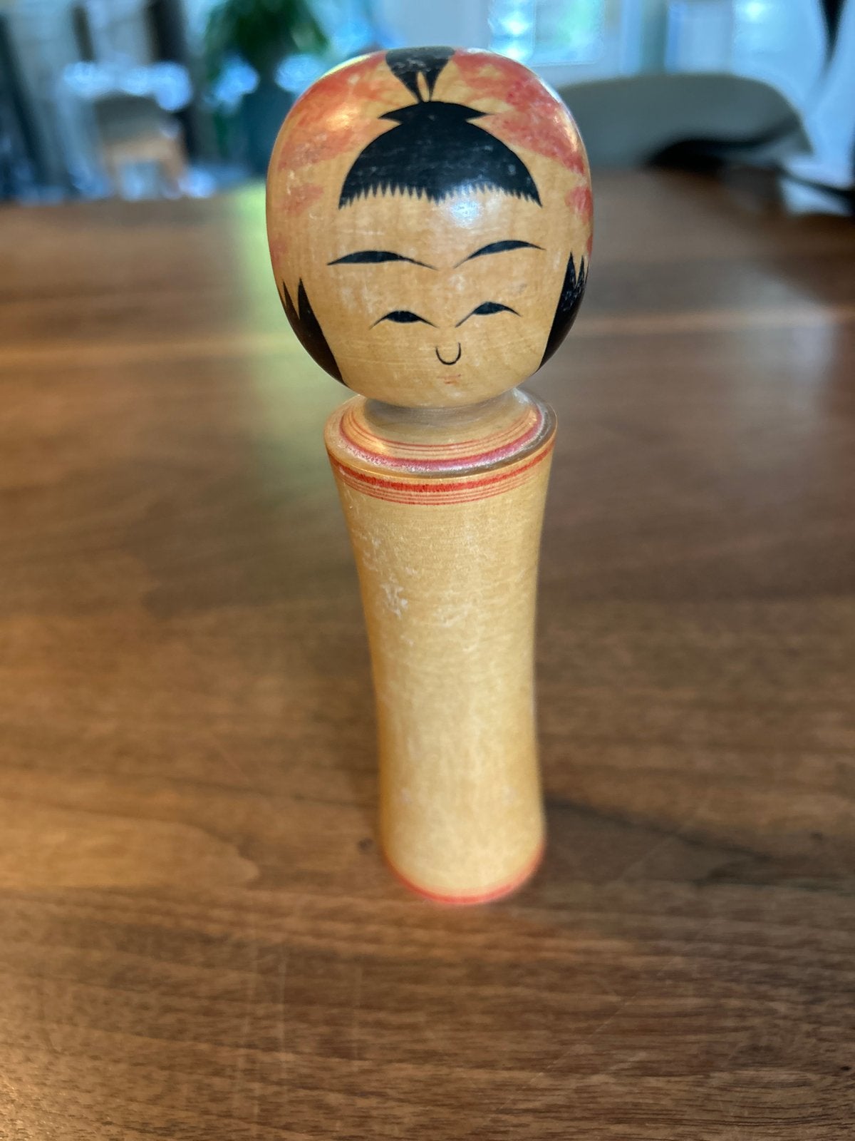 Vintage Japanse Kokeshi Pop - Handgeschilderd Hout, Verzenden, Pop