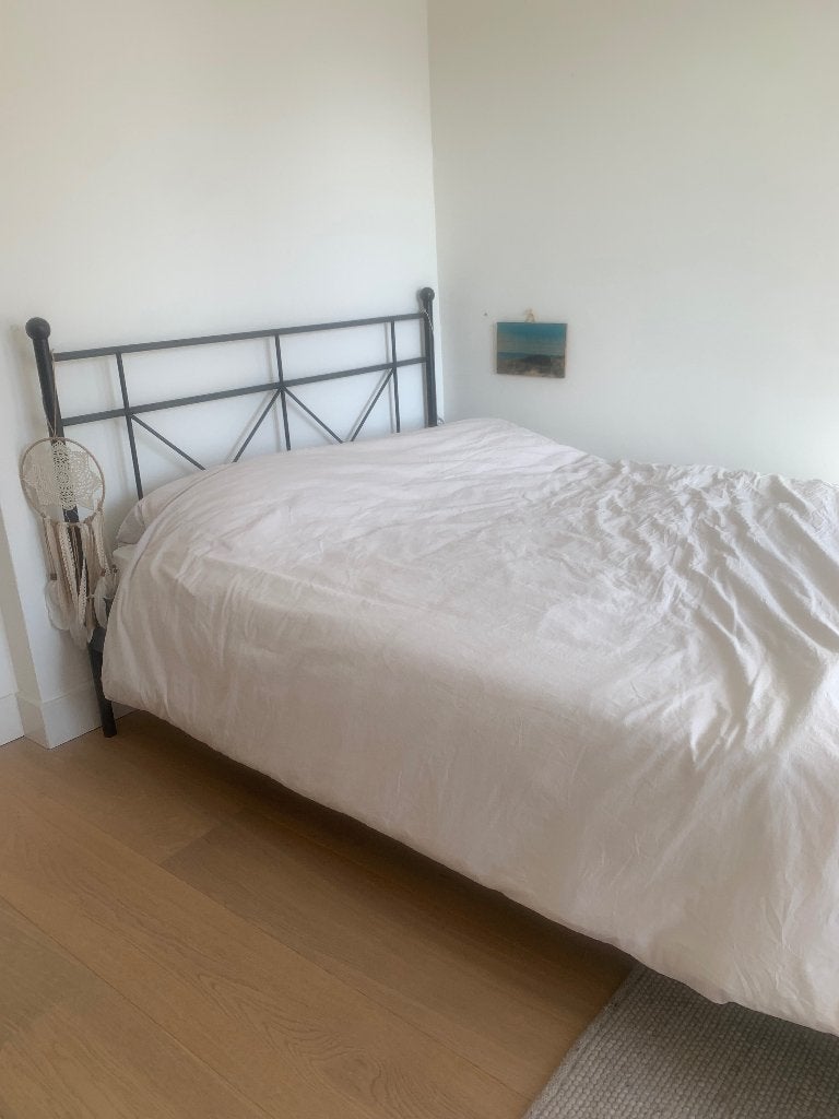 bed milano 2 - persoons 140cm (Met mattras mogelijk), Ophalen, Gebruikt, 140 cm, Twijfelaar