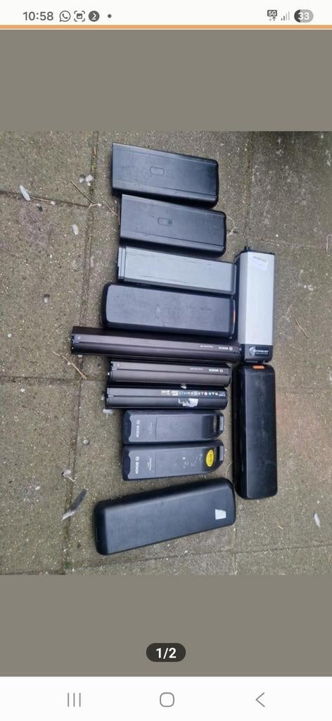 Te koop 12  fiets accu's defect Bosch bafang, Ophalen of Verzenden