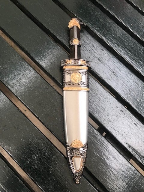 mooie dolk, Romeinse Rijk, goede replica, Verzamelen, Ophalen of Verzenden, Overige soorten, Overige gebieden, Mes of Dolk
