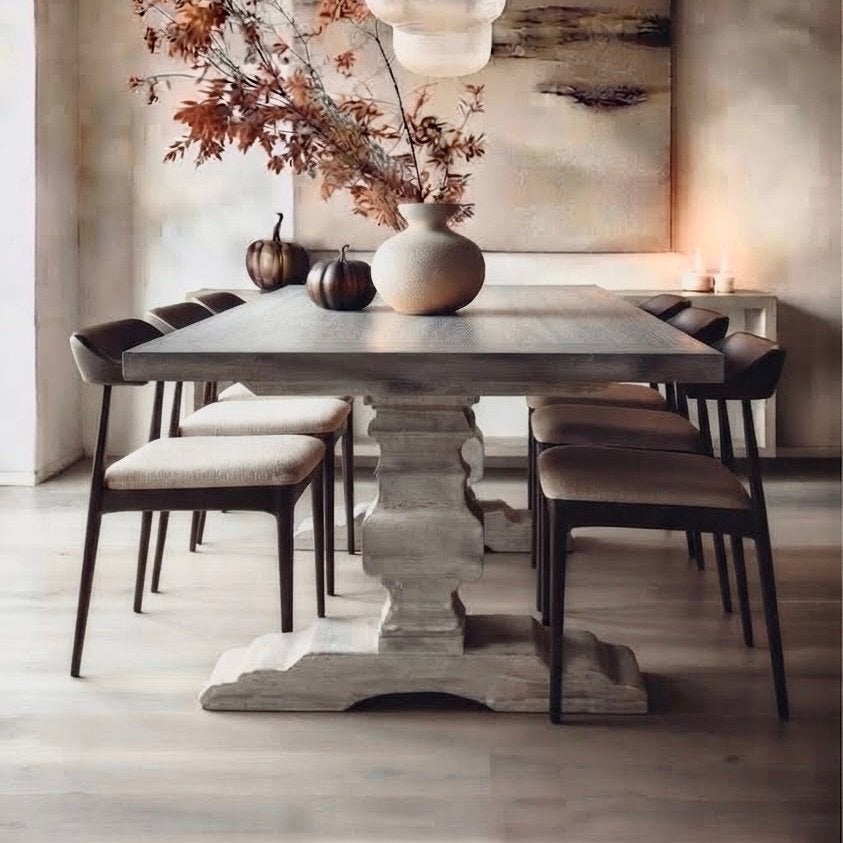 Kloostertafel, landelijke tafel, unieke tafel, Ophalen, Gebruikt, 200 cm of meer, 50 tot 100 cm